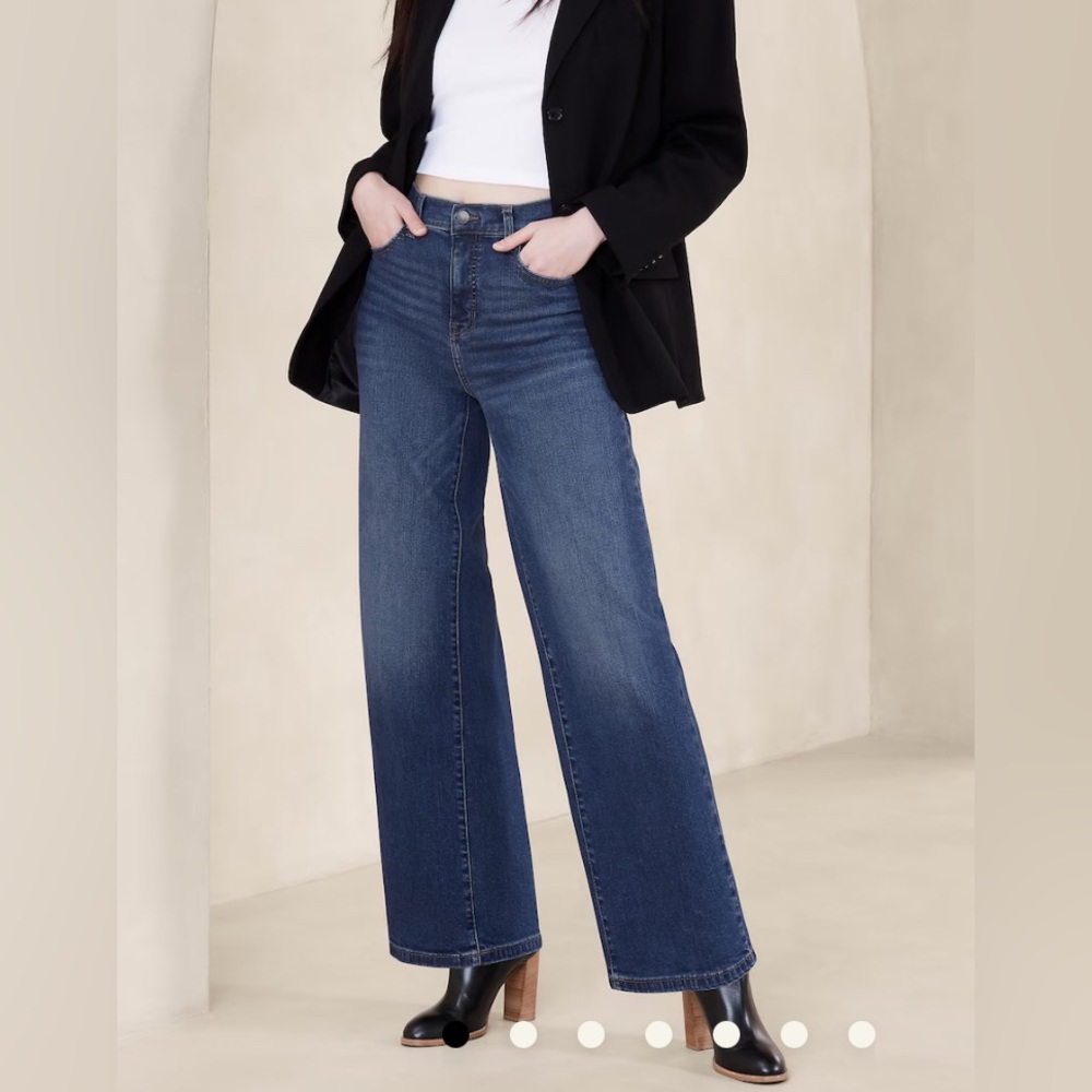 NWT Banana Republic Factory Wide Leg Jeans